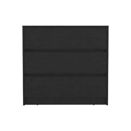 Tuhome Austin Three Drawer Dresser, Pull Out Mechanism-Black CLW8959